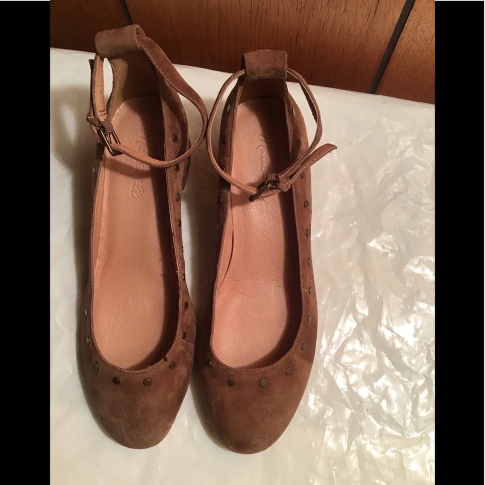 MADEWELL SUEDE PUMP WITH ANKLE STRAP Sz 7.5 - Picture 3 of 7
